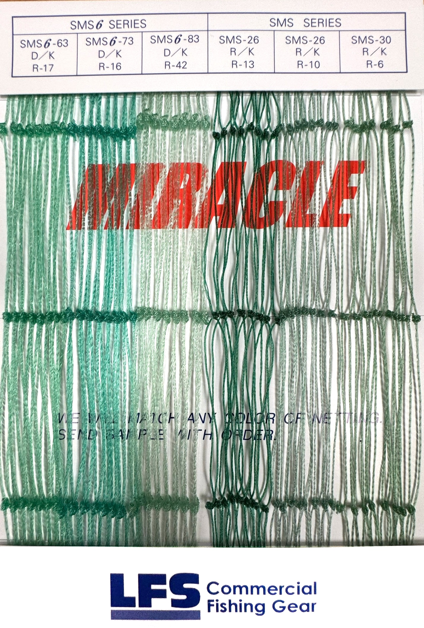 Miracle Strand Net Color Guide